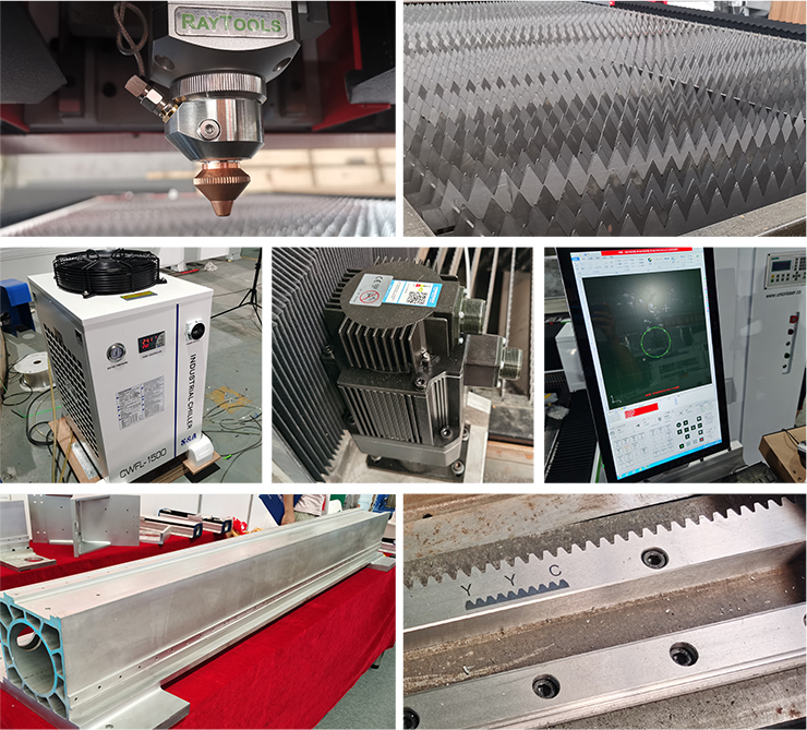 1,5kw 3kw 6025 Ipg fémszálas lézeres vágógép acélhoz