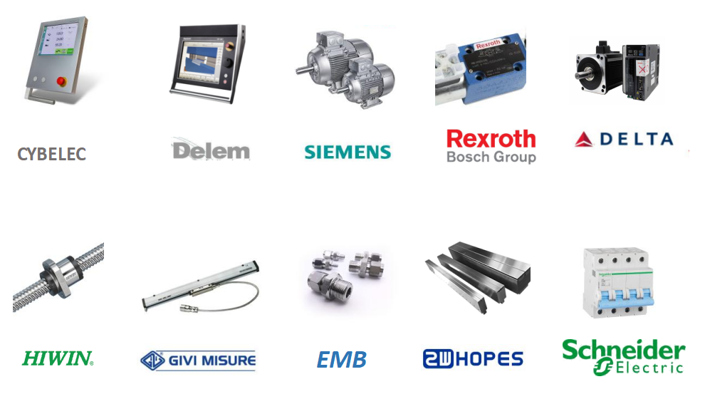 160t-4000 4 tengelyes CNC hidraulikus hajlítógép féknyomó