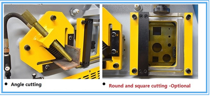 60t Q35-16 Hydraulic Ironworker Shearing Punching Bending And Notching Machine 60t Q35-16 hidraulikus vasmunkás nyíró lyukasztó hajlító és bemetsző gép