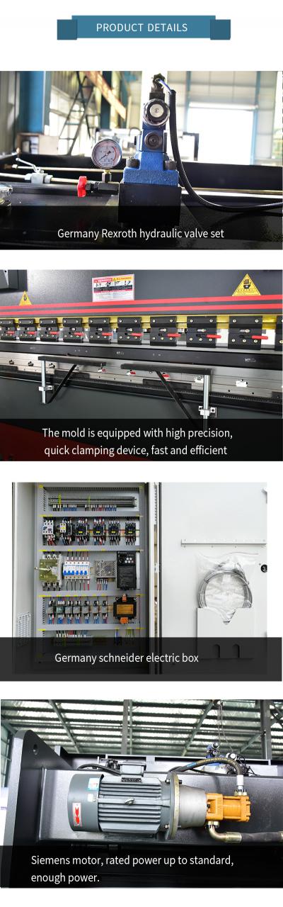 Wc67k-63t/3200 gazdaságos típusú hidraulikus Delem Cnc fémlemez hajlító présfék